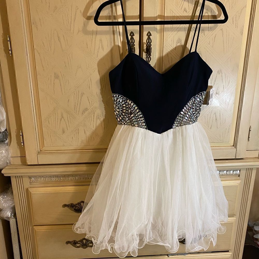 New Blondie Nites Black/White Prom Tulle Dress